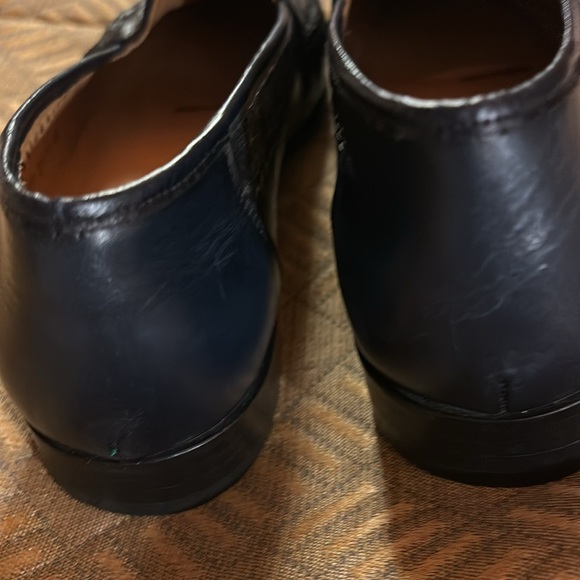 SANDRO MOSCOLNI MEN’S Genuine Alligator Designer Shoes EUC 9.5 AA Black Loafers - Picture 4 of 13